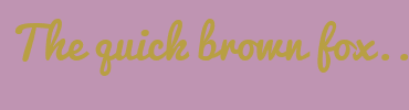 Image with Font Color B89F43 and Background Color BF94B2